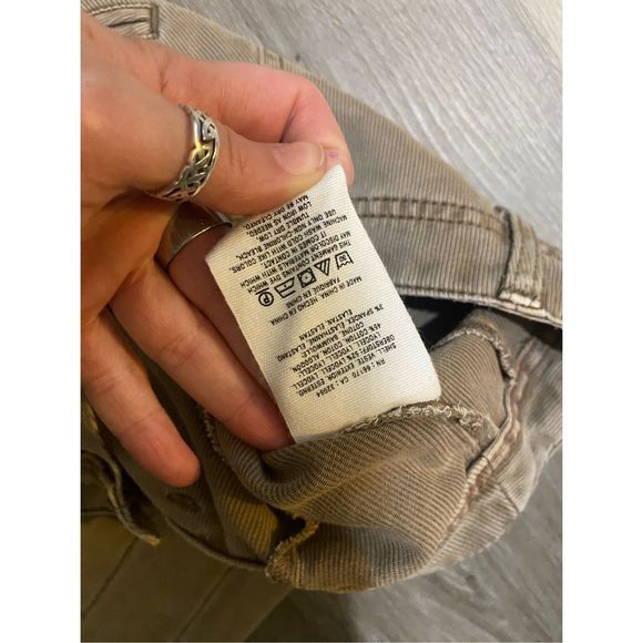 By Anthropologie Ona Skinny Leg Utility Pants Button Ankle, Sz 27 / 4, MP $108 - Picture 9 of 15